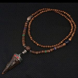 Ox Horn peace necklace